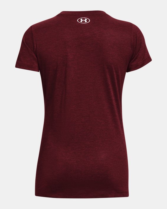 Damen UA Tech™ Twist T-Shirt, Maroon, pdpMainDesktop image number 5